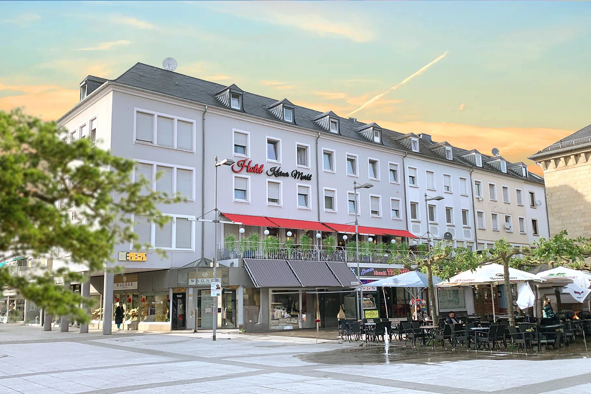 Hotel kleiner Markt im Herzen von Saarlouis.